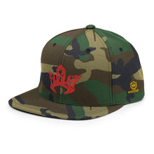 Load image into Gallery viewer, hySyd Classic Snapback Cap (camo-green/red)