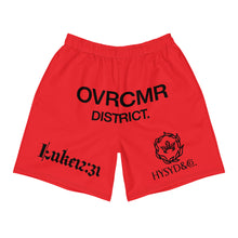 Load image into Gallery viewer, OVRCMR District. Athletic Shorts (red)
