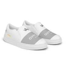 Load image into Gallery viewer, OVRCMR Dist. Slip-on canvas sneakers (white/grey)
