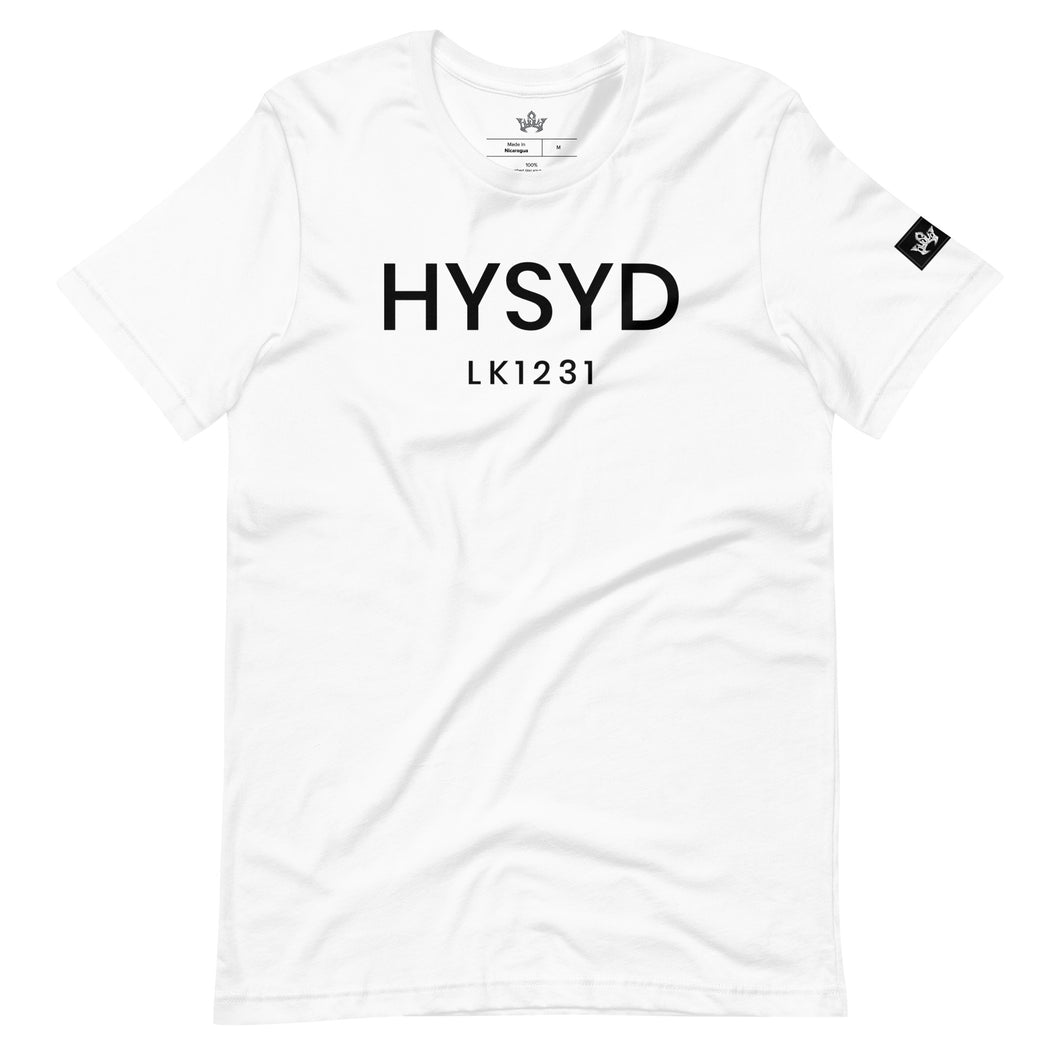 HYSYD Unisex T-Shirt (white/black)